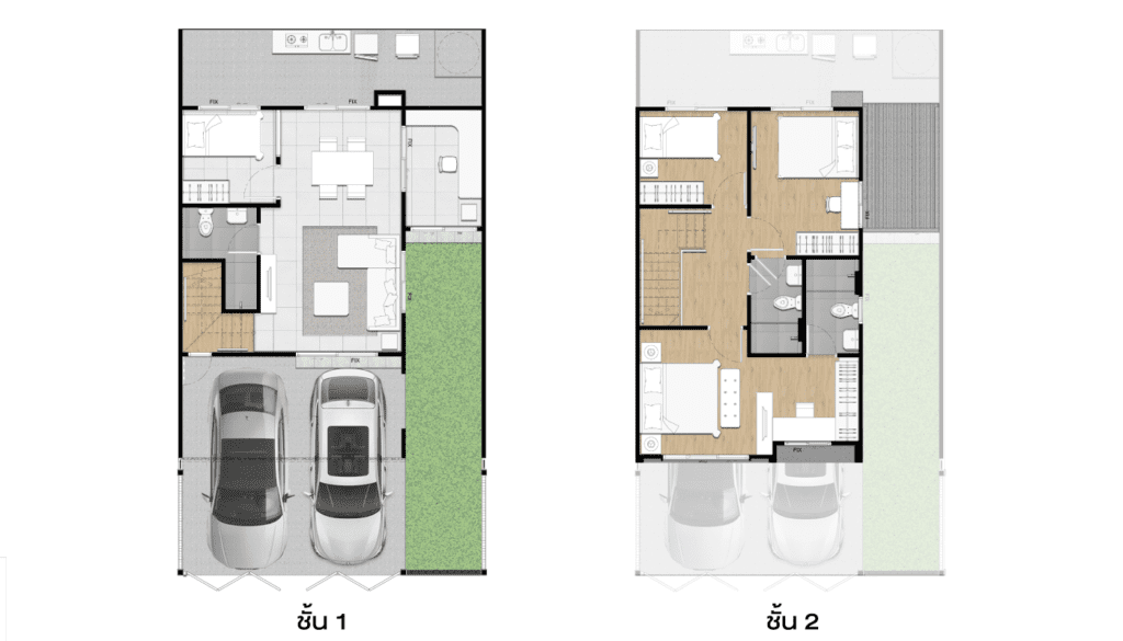 Sena Village Bangna (THEE+ house) 3 ถ่าย VR Virtual tour 360 Layout plan บ้าน THEE+ โครงการ Sena Village Bangna km.29