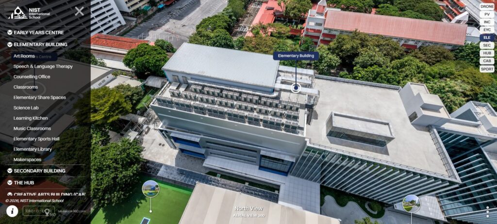 NIST International School 6 ถ่าย VR Virtual tour 360 NIST Interface