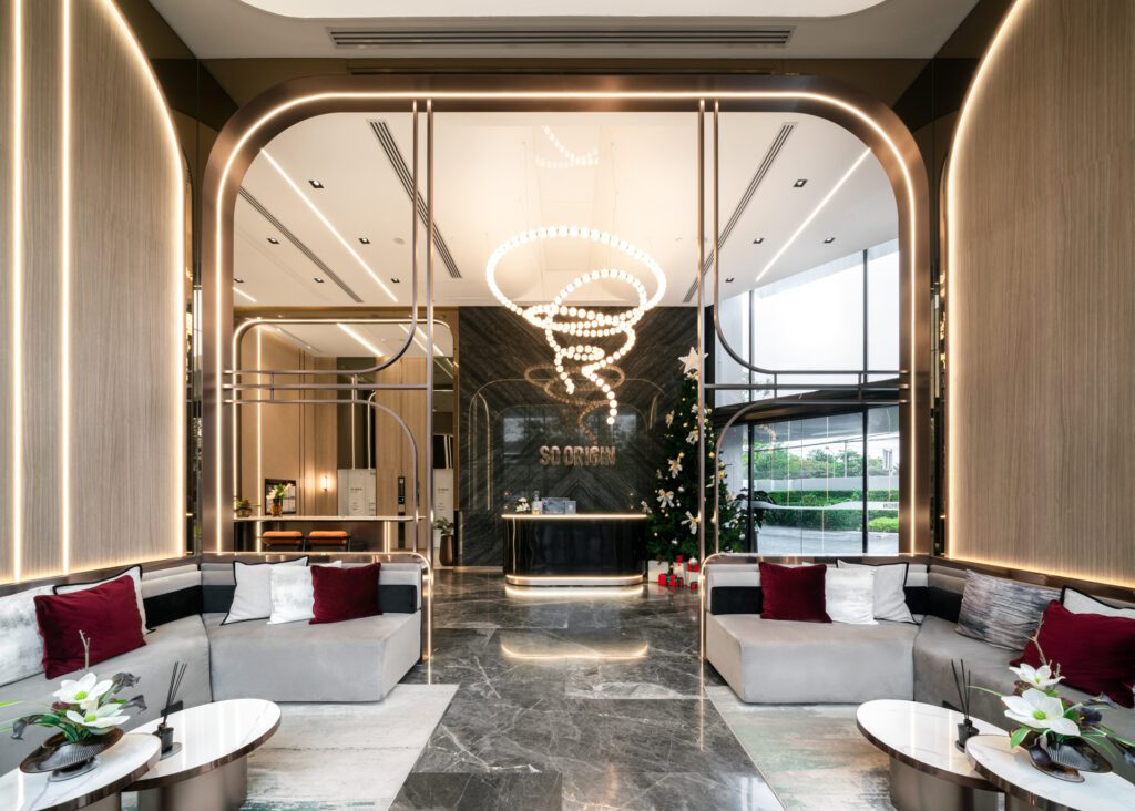 จุดพักคอยบริเวณ Lobby โครงการ SO Origin Kaset Interchange