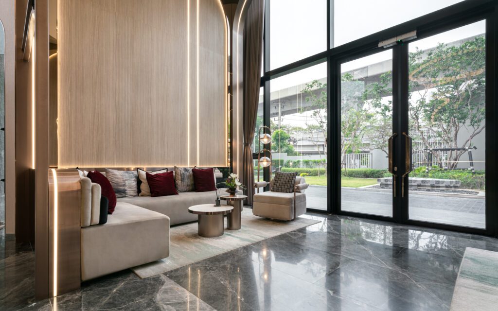 จุดพักคอยบริเวณ Lobby โครงการ SO Origin Kaset Interchange