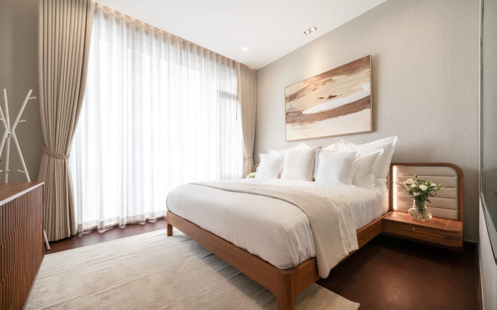 ภาพคอนโด ห้องนอน warm & cozy