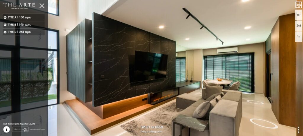 THE ARTE เสม็ด-ชลบุรี | by Benyapha 6 ถ่าย VR Virtual tour 360 Screen UI 1 ถ่าย VR Virtual tour 360 ถ่าย