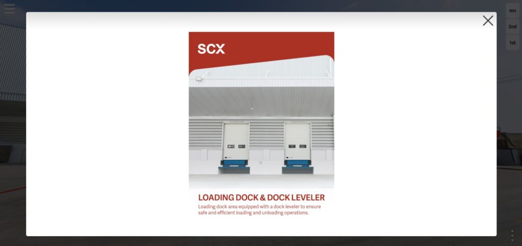 SCX Logistics Bangna km.20 5 ถ่าย VR Virtual tour 360 Virtual tour warehouse SCX Logistics tag informantion